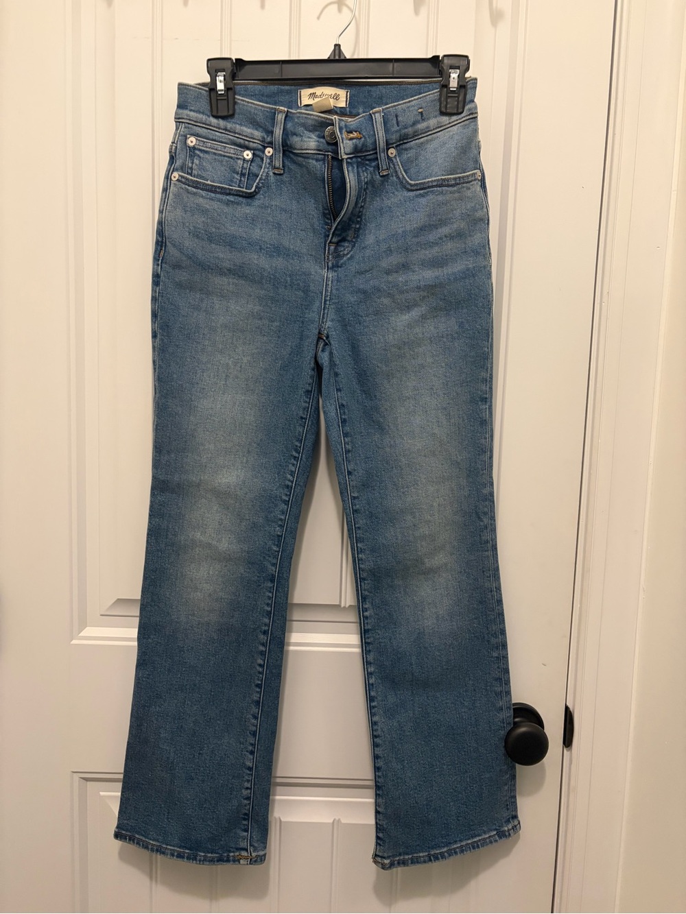 Madewell Straight-Leg Jeans in Medium Wash Blue